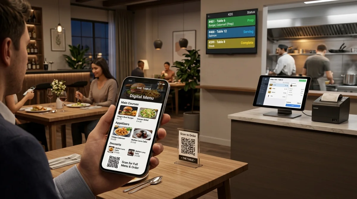 Restaurantlar için Dijital QR Menü ve Temassız Masa Sipariş Yazılımı